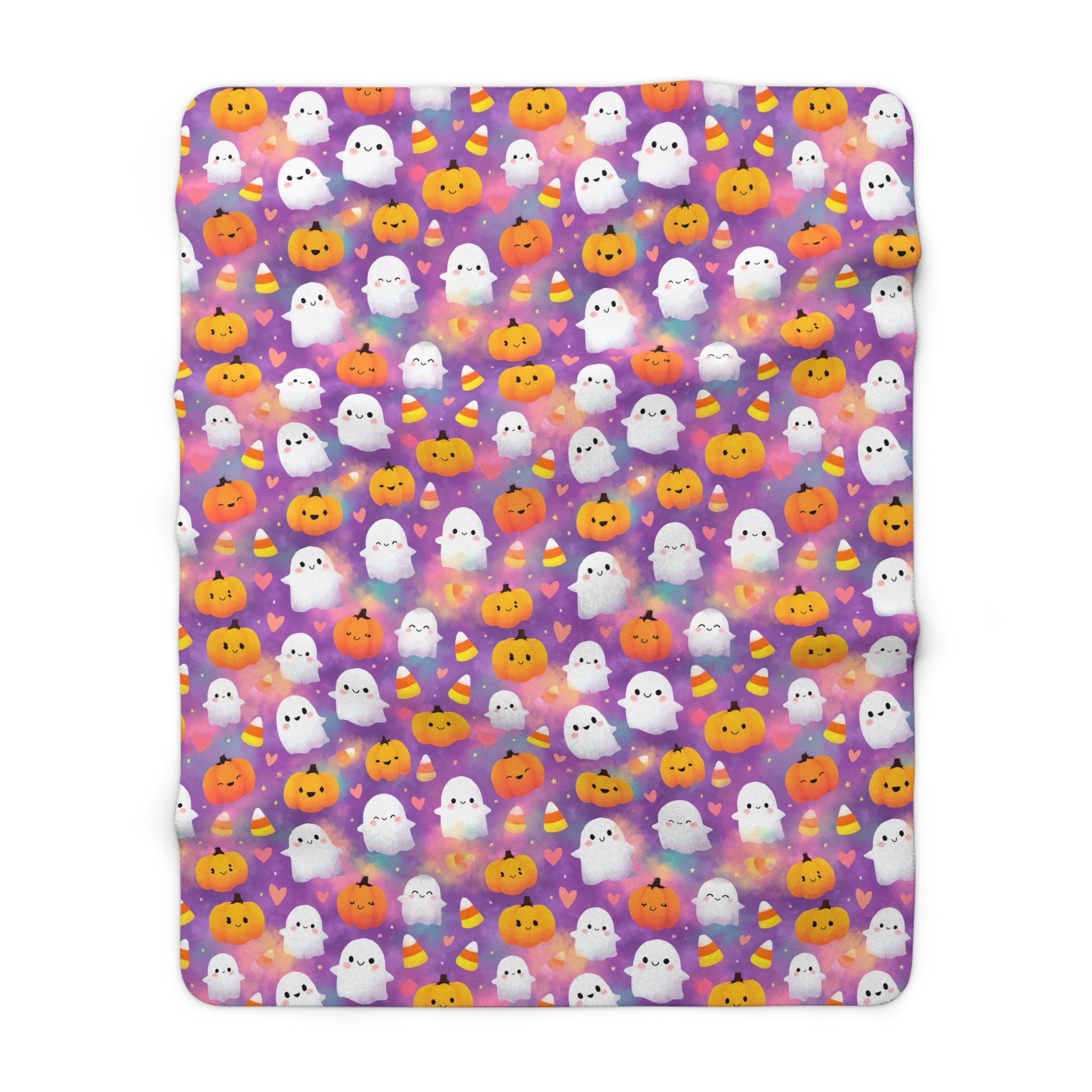 Sherpa Blanket — Cute Candy Corn Cozy Throw