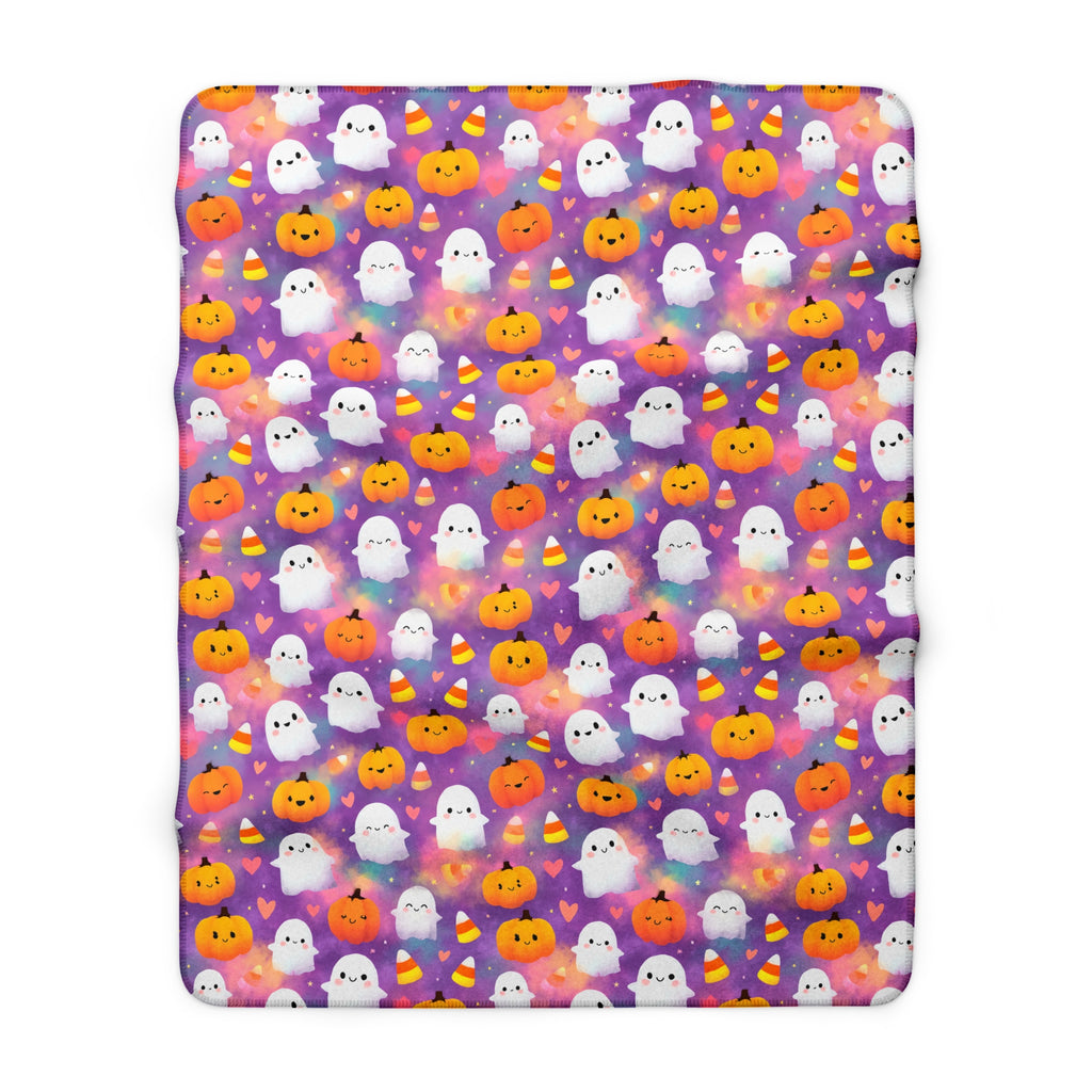 Sherpa Blanket — Cute Candy Corn Cozy Throw