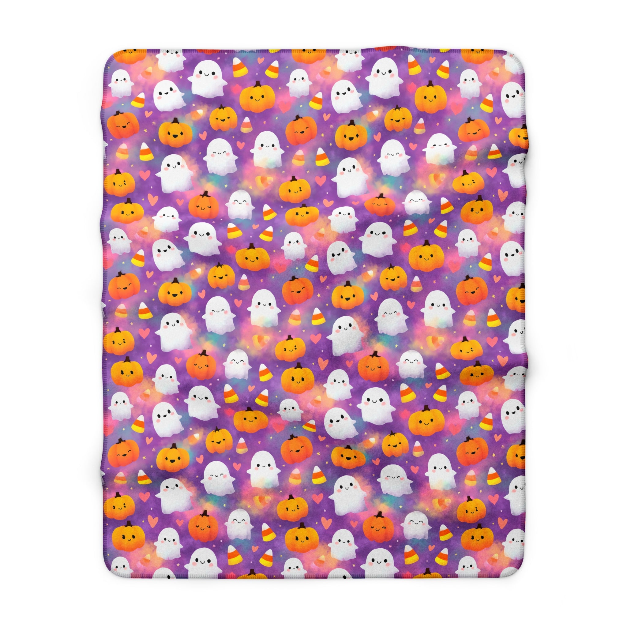 Sherpa Blanket — Cute Candy Corn Cozy Throw