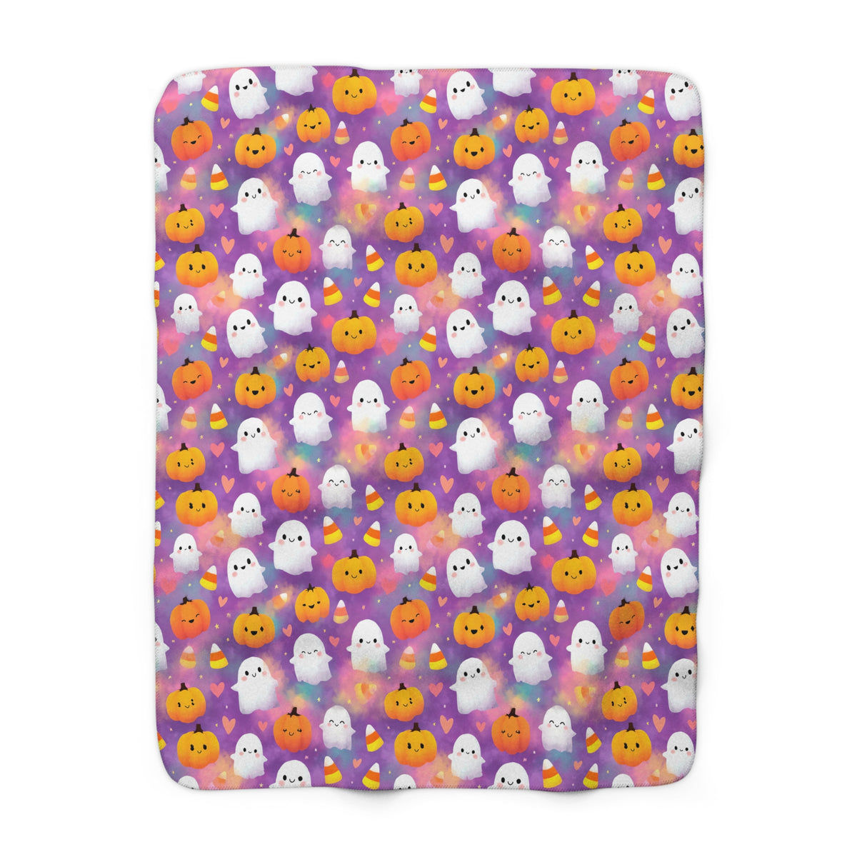 Sherpa Blanket — Cute Candy Corn Cozy Throw