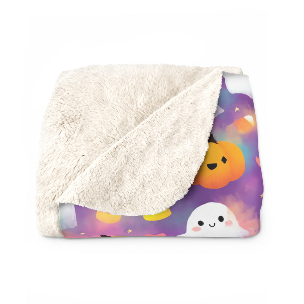 Sherpa Blanket — Cute Candy Corn Cozy Throw
