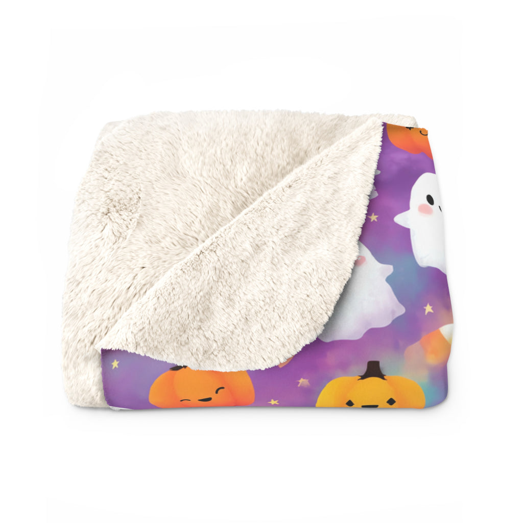 Sherpa Blanket — Cute Candy Corn Cozy Throw