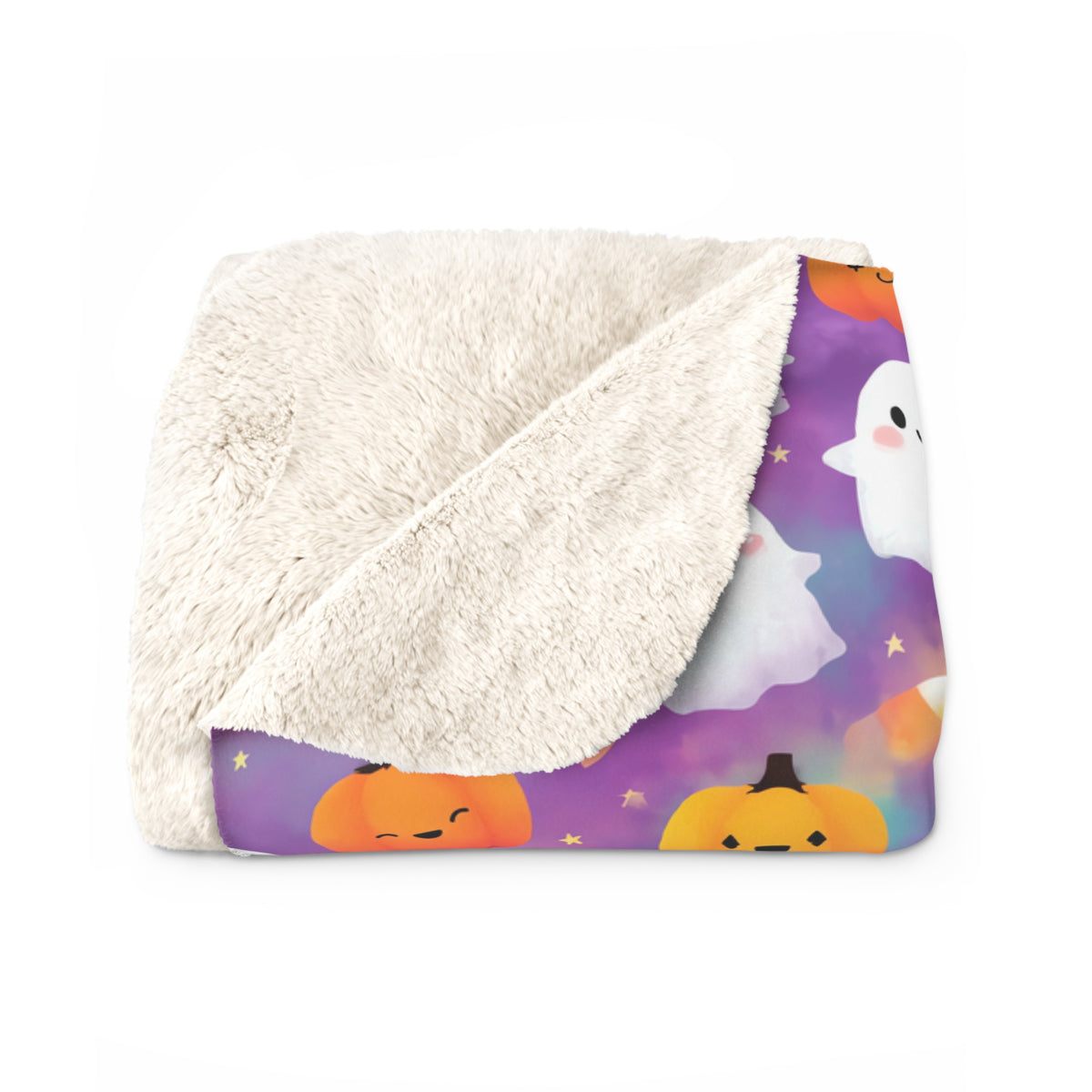 Sherpa Blanket — Cute Candy Corn Cozy Throw