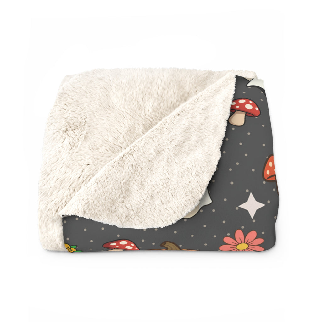 Halloween Ghosts & Pumpkins Sherpa Fleece Blanket