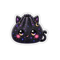 Black Cat Dumpling Sticker