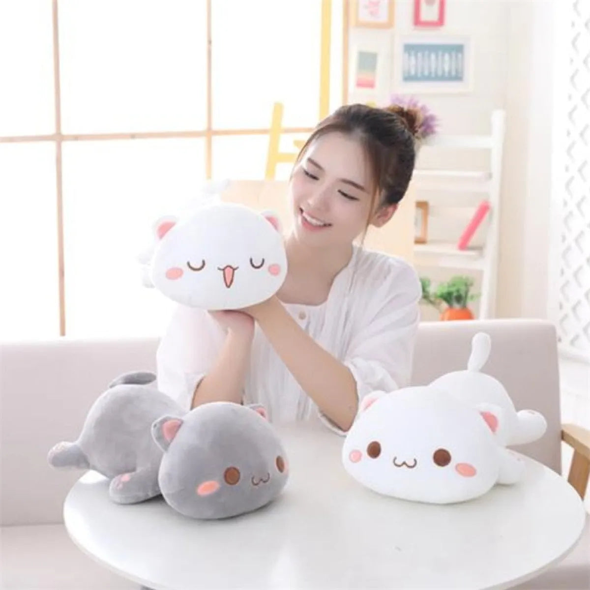 Mochi Mochi Peach Cat Plush